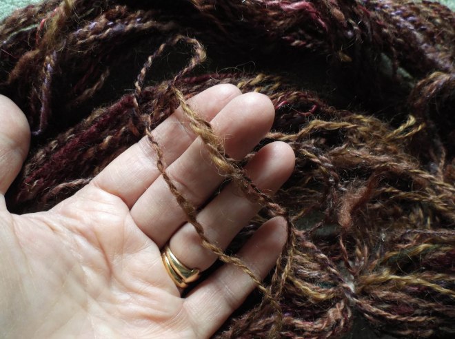 Old walnut-dyed yarn