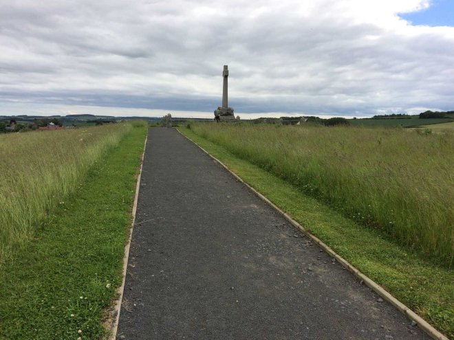 Approach to the Flodden memorial